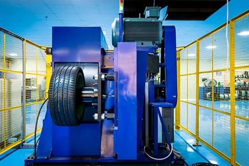 Tyre Rolling Resistance Tester — drum detail